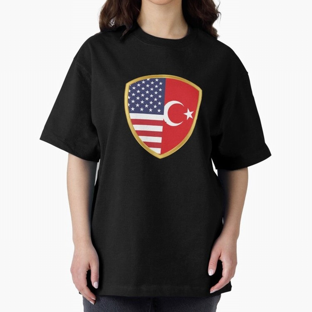 FIFA World Cup -USA v Turkiye Oversized T-Shirt Make Every Match About Match Day Hype around FIFA World Cup 2026, Haaland and Mbappe, Spain and Netherlands, Vintage Soccer Flavor, Modern Football Stars, National Flags and Final Night Emotion; Great