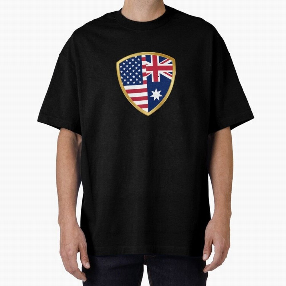 FIFA World Cup - USA v Australia Oversized T-Shirt Step into the FIFA World Cup 2026 Group Stage Journey through Cristiano Ronaldo, Haaland and CR7 Highlights, Argentina and Brazil Pride, Retro Football Energy, Iconic Rivalries, Trophy Chase Drama