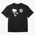 SNOOPY Football - FIFA World Cup 2026 Oversized T-Shirt Honor Champions and Dreams in the FIFA World Cup 2026 Journey through Mbappe Highlights, Netherlands Pride, Soccer Culture, Superstar Moments, National Team Dreams and Competitive Fire; Ideal
