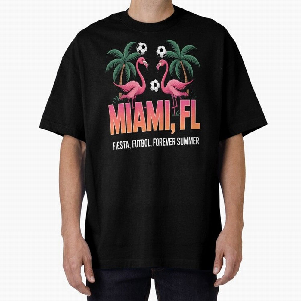 2026 soccer city - Miami FL - canada soccer - mexico soccer - north america soccer - 2026 soccer - world football 2026 - funny soccer shirt - patriotic soccer - sarcastic soccer Oversized T-Shirt Join FIFA World Cup 2026 Group Stage Spirit, with