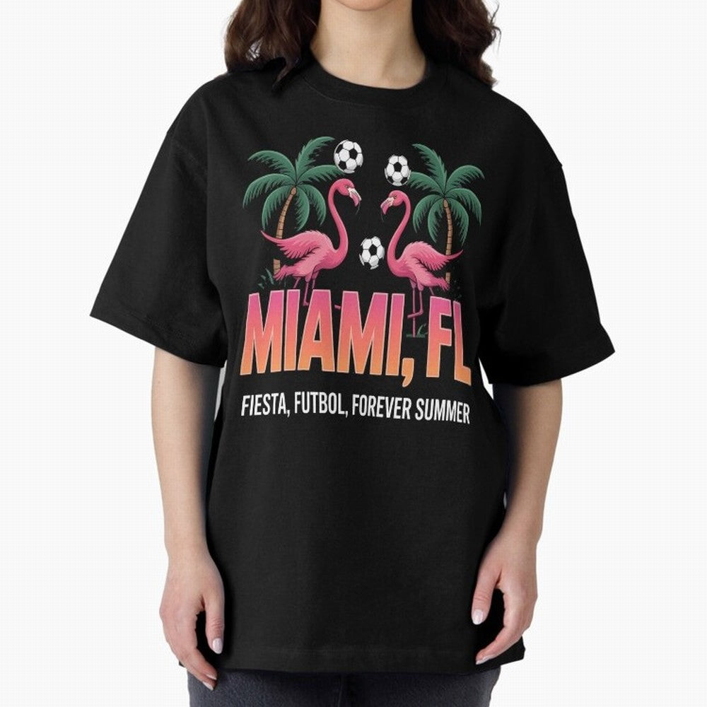 2026 soccer city - Miami FL - canada soccer - mexico soccer - north america soccer - 2026 soccer - world football 2026 - funny soccer shirt - patriotic soccer - sarcastic soccer Oversized T-Shirt Join FIFA World Cup 2026 Group Stage Spirit, with