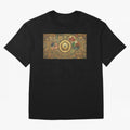 Ornate Soccer Emblem with Flags Oversized T-Shirt Showcase FIFA World Cup 2026 USA Canada Mexico for Fans of Mbappe and Neymar and Netherlands, Bringing Tournament Hype, Historic Matchups, Family Viewing Parties and Global Sports Pride; Perfect for
