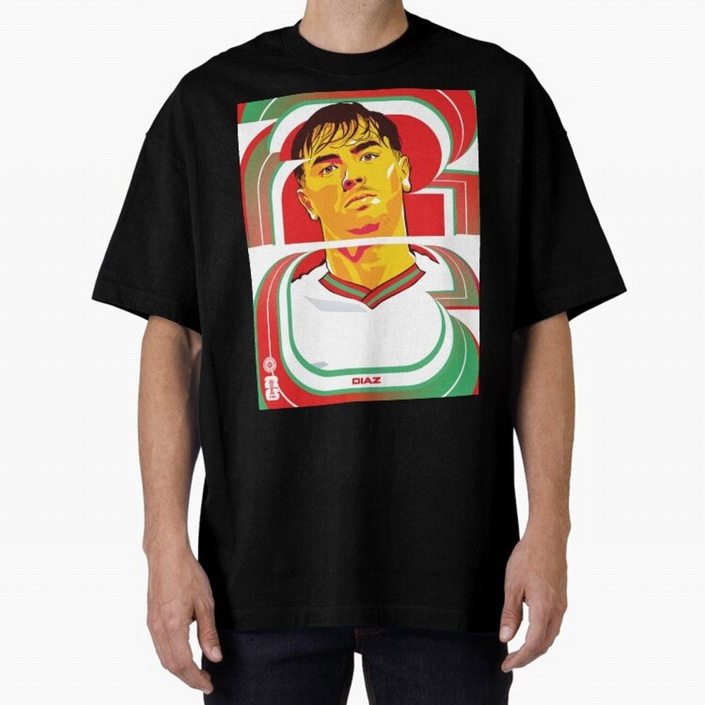 World Cup 2026 Soccer Celebration: United Football Fan Art Oversized T-Shirt Celebrate the Biggest Stage of Global Football Passion for FIFA World Cup 2026 USA Canada Mexico, Built around CR7, Argentina and Brazil, Supporter Pride, Iconic