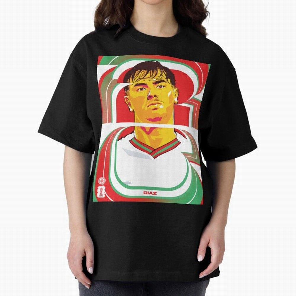 World Cup 2026 Soccer Celebration: United Football Fan Art Oversized T-Shirt Celebrate the Biggest Stage of Global Football Passion for FIFA World Cup 2026 USA Canada Mexico, Built around CR7, Argentina and Brazil, Supporter Pride, Iconic