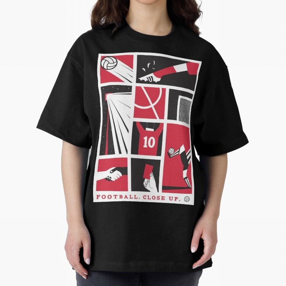 World Cup 2026 Soccer Celebration: United Football Fan Art Oversized T-Shirt Build Match Day Hype around FIFA World Cup 2026 USA Canada Mexico, Cristiano Ronaldo, Haaland and CR7, Argentina, Retro Football Energy, Iconic Rivalries, Trophy Chase