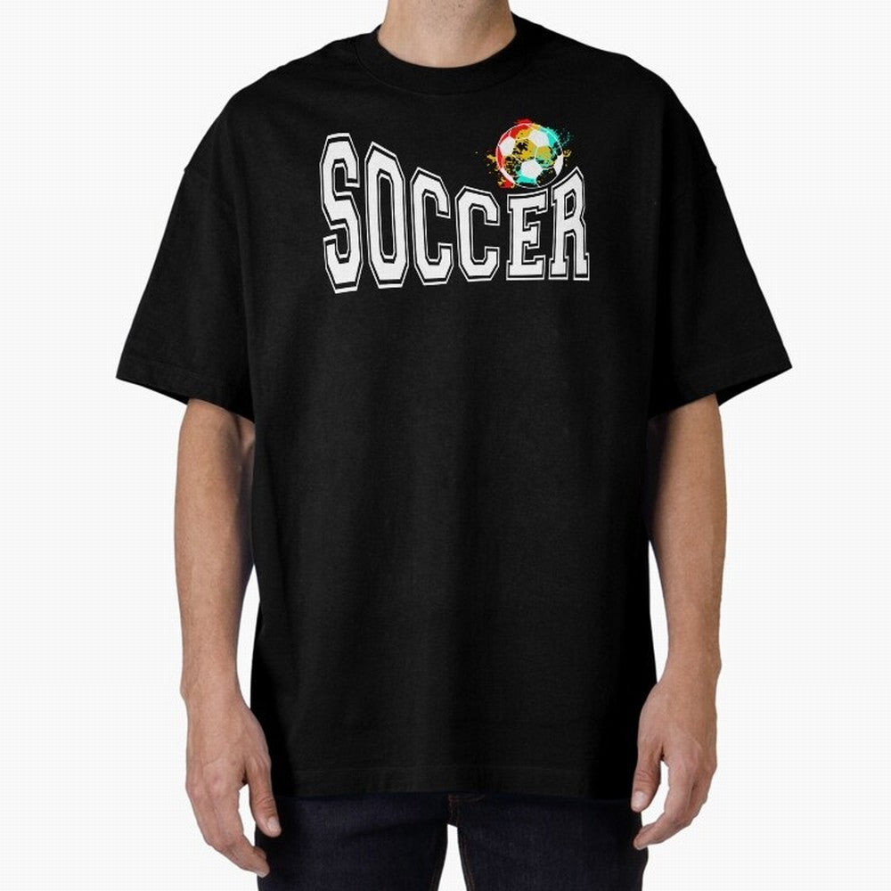 Football World Cup 2026 Oversized T-Shirt Show Your Love for Global Football Passion for FIFA World Cup 2026, Built around CR7 and Messi, Portugal, Sports Nostalgia, International Competition, Famous Players and Unforgettable Victories; Ideal for
