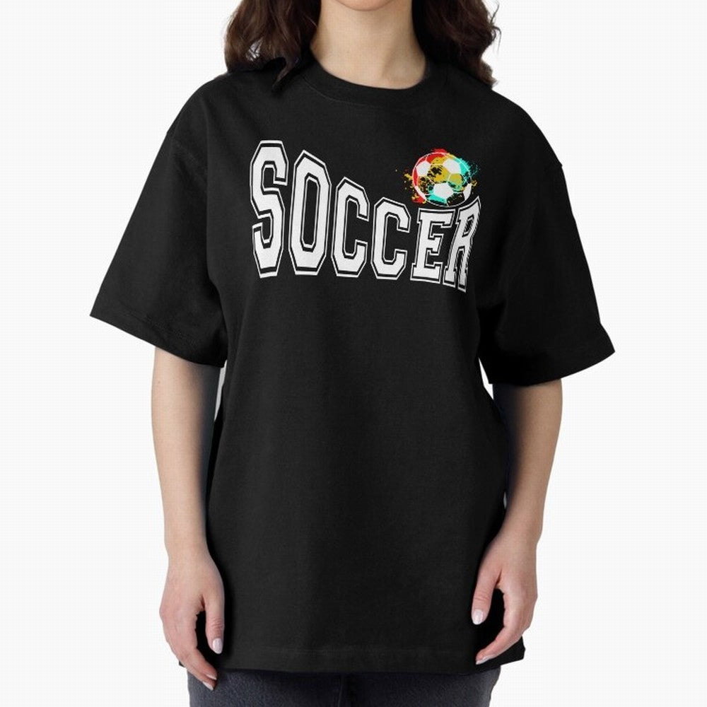 Football World Cup 2026 Oversized T-Shirt Show Your Love for Global Football Passion for FIFA World Cup 2026, Built around CR7 and Messi, Portugal, Sports Nostalgia, International Competition, Famous Players and Unforgettable Victories; Ideal for