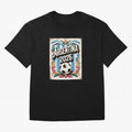 Argentina World Cup 2026 Filete Porte?o Vintage Football Poster - Buenos Aires Folk Art Fan Design Oversized T-Shirt Mark Match Day Hype around FIFA World Cup 2026 Group Stage, Haaland, Spain, Stadium Memories, Football Loyalty, International