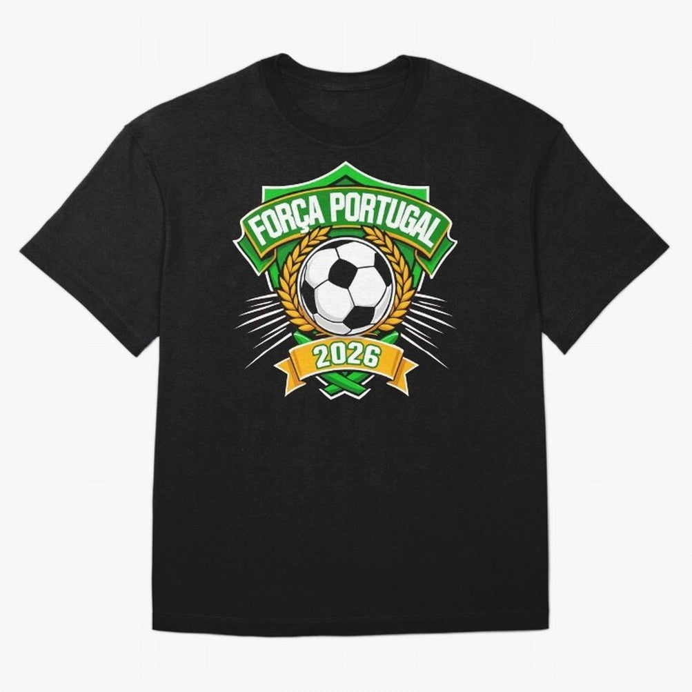Portugal Fan Art for World Cup 2026 Oversized T-Shirt Spotlight FIFA World Cup 2026 Group Stage for Fans of Mbappe and Portugal, Bringing Stadium Memories, Football Loyalty, International Chants and Championship Tradition; Made for Die Hard