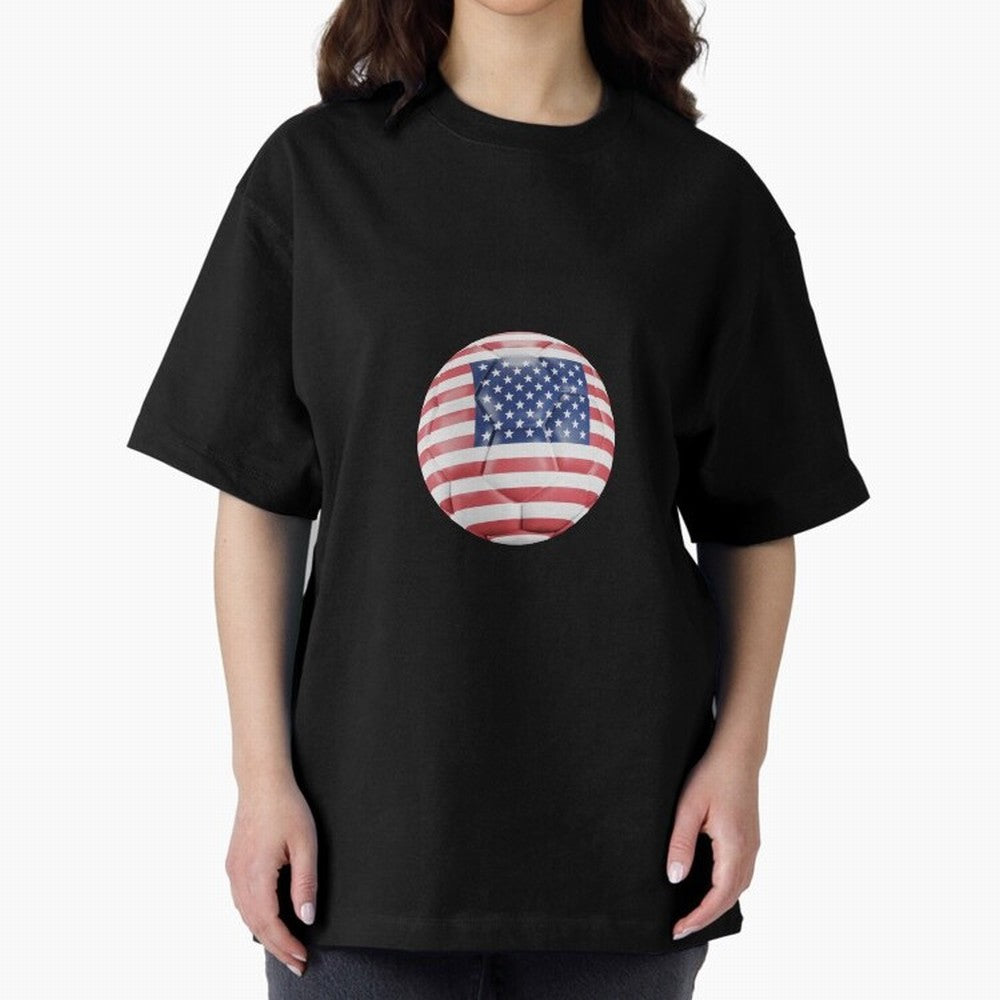 USA Soccer Oversized T-Shirt Enjoy Match Day Hype around FIFA World Cup 2026, Haaland, Argentina, France and Brazil, Tournament Hype, Historic Matchups, Family Viewing Parties and Global Sports Pride; Great for Supporters Who Love Legendary