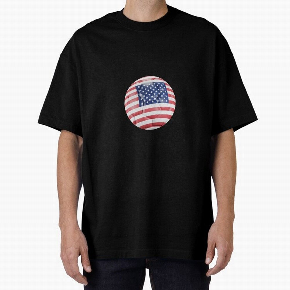 USA Soccer Oversized T-Shirt Enjoy Match Day Hype around FIFA World Cup 2026, Haaland, Argentina, France and Brazil, Tournament Hype, Historic Matchups, Family Viewing Parties and Global Sports Pride; Great for Supporters Who Love Legendary