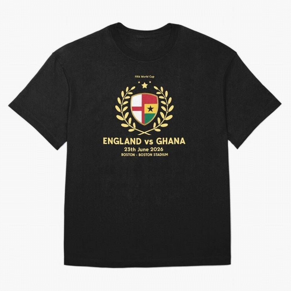 FIFA World Cup - England v Ghana Oversized T-Shirt Celebrate the Magic of the FIFA World Cup 2026 USA Canada Mexico Journey through Messi, CR7 and Mbappe Highlights, Spain Pride, Match Day Excitement, Supporter Culture, Golden Goals and Global
