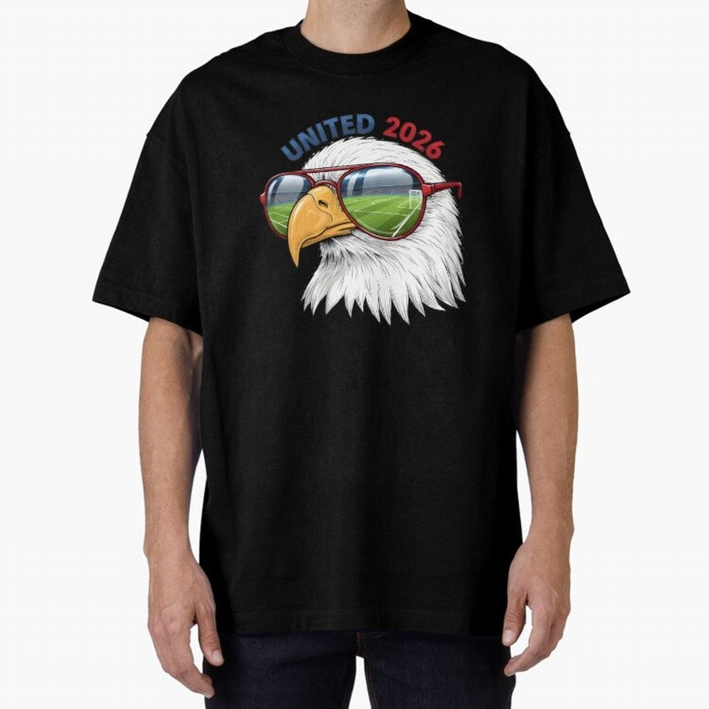 USA - World Cup 2026 Oversized T-Shirt Spotlight FIFA World Cup 2026 Group Stage Highlighting Cristiano Ronaldo, England Energy, Classic Soccer Heritage, Championship Pressure, Fan Loyalty and International Pride; Ideal for Passionate Fans Who Love