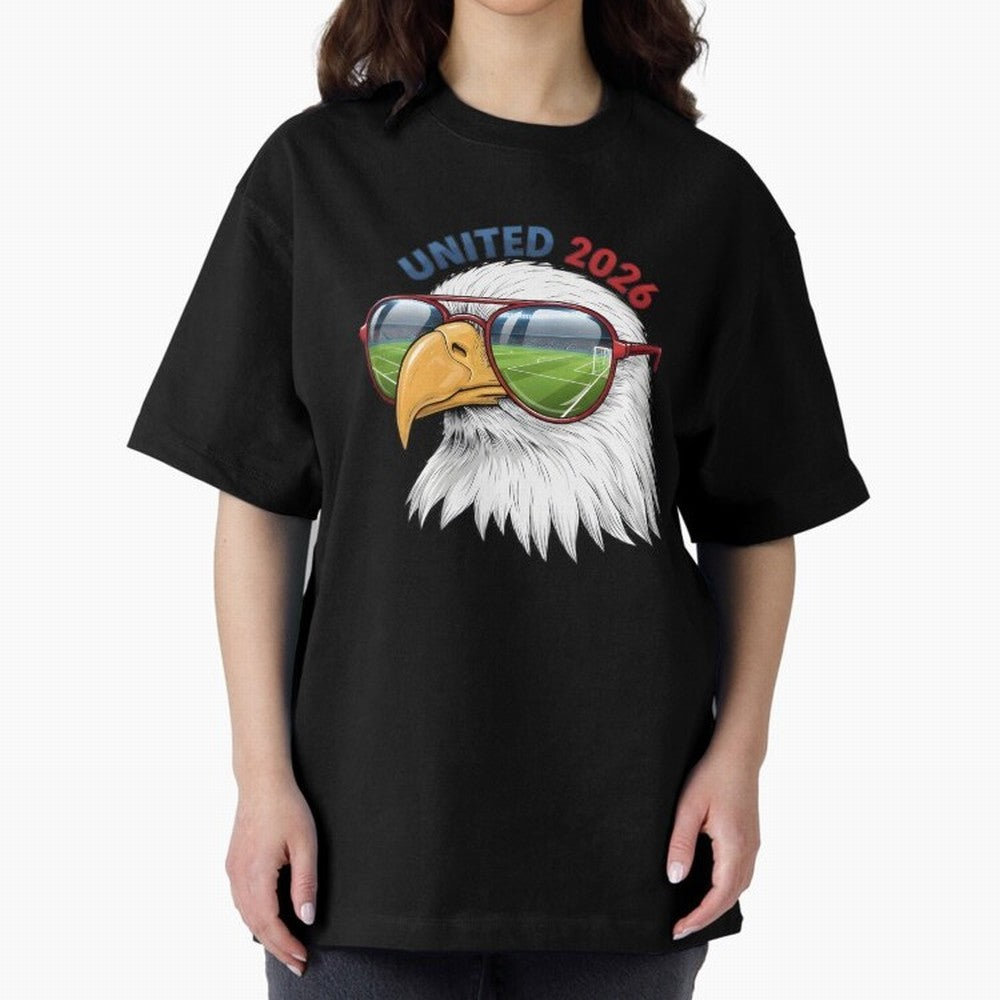 USA - World Cup 2026 Oversized T-Shirt Spotlight FIFA World Cup 2026 Group Stage Highlighting Cristiano Ronaldo, England Energy, Classic Soccer Heritage, Championship Pressure, Fan Loyalty and International Pride; Ideal for Passionate Fans Who Love