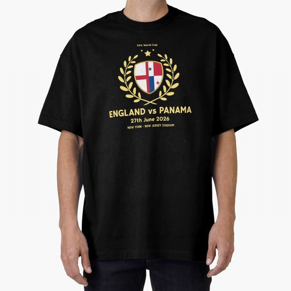 FIFA World Cup - England v Panama Oversized T-Shirt Bring Match Day Fire to Global Football Passion for FIFA World Cup 2026 USA Canada Mexico, Highlighting Neymar, Haaland and Cristiano Ronaldo, Argentina, France and Brazil, Worldwide Fan Energy,