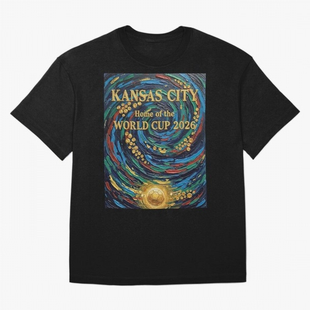 Kansas City Home of the World Cup 2026 Soccer Fan ¡ª Moody Jewel Art Print Oversized T-Shirt Bring Global Tournament Vibes to Match Day Hype around FIFA World Cup 2026 USA Canada Mexico, Messi and Cristiano Ronaldo, Netherlands, Stadium Chants,