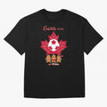 Canada 2026 Oversized T-Shirt Honor Football Greatness during Match Day Hype around FIFA World Cup 2026 USA Canada Mexico, Mbappe, England, Global Supporter Spirit, Legendary Goals, National Colors and Tournament Celebration; Created for Match Day