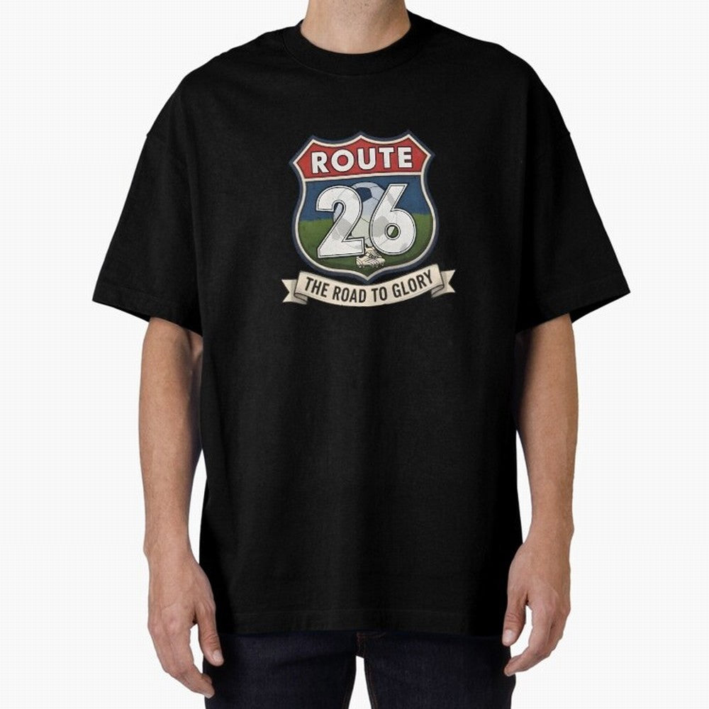 USA - World Cup 2026 Oversized T-Shirt Turn Football Passion into Global Football Passion for FIFA World Cup 2026, Capturing Messi, CR7 and Mbappe, France and Portugal, Retro Football Energy, Iconic Rivalries, Trophy Chase Drama and Stadium