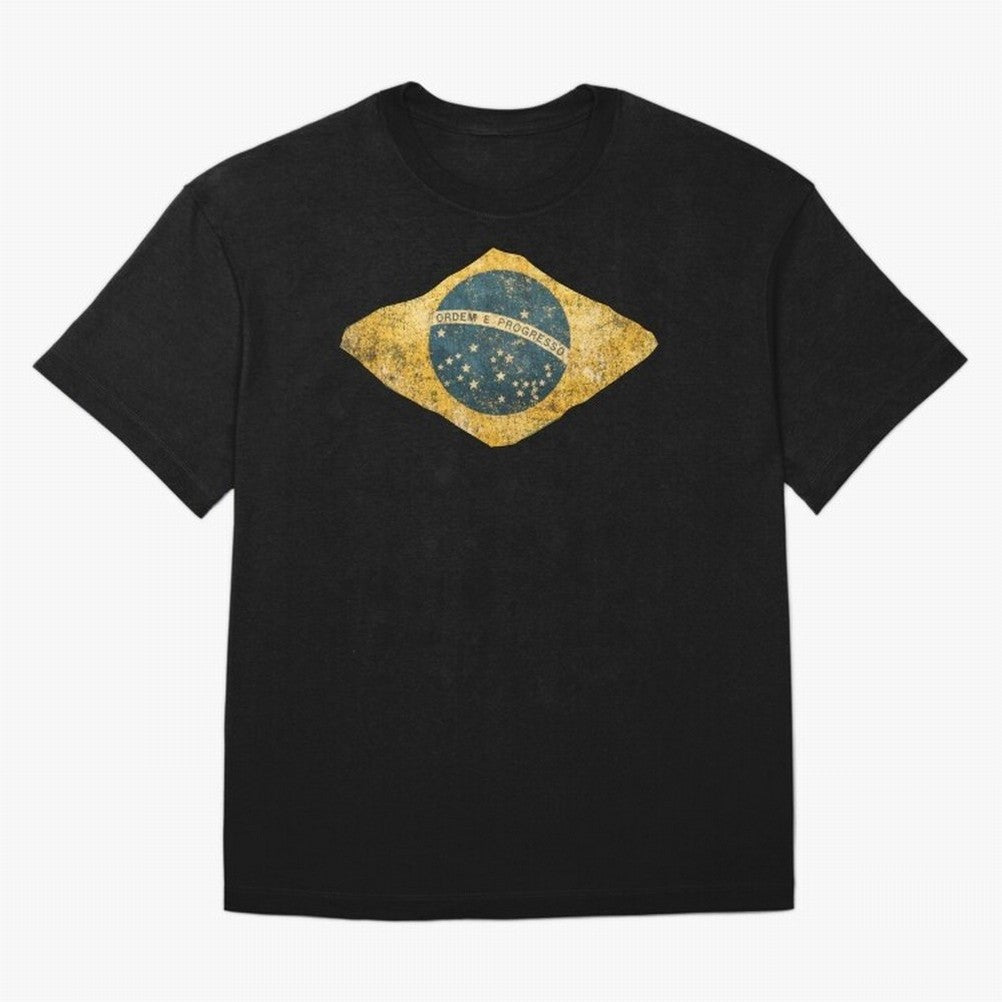 Vintage Brazil Flag Soccer Fan Design Oversized T-Shirt Spotlight FIFA World Cup 2026 Spirit, Filled with England and Germany, CR7, Retro Football Energy, Iconic Rivalries, Trophy Chase Drama and Stadium Atmosphere; Perfect for Supporters Who Want