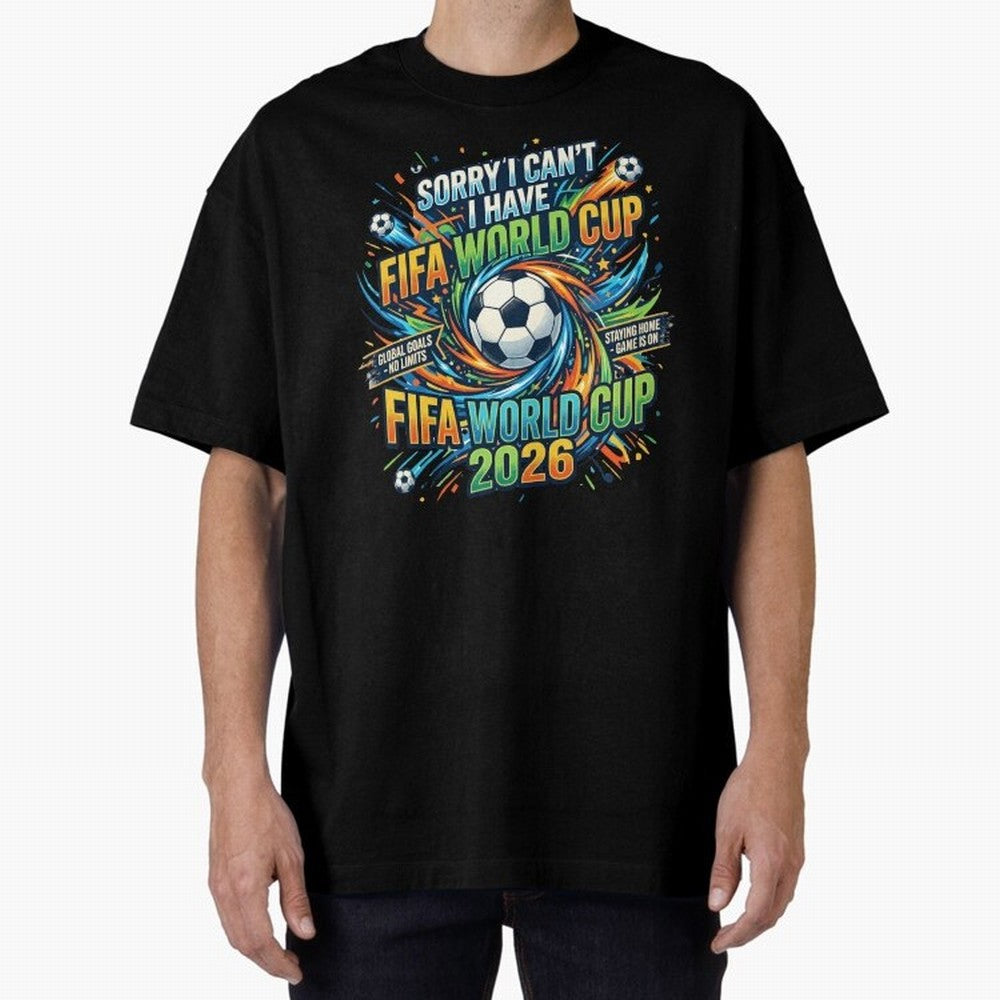 Funny FIFA World Cup 2026 Soccer Addict Quote Design For Football Obsessed Fans Oversized T-Shirt Celebrate the Magic of Global Football Passion for FIFA World Cup 2026 USA Canada Mexico, Celebrating Haaland and Mbappe, Spain, Soccer Culture,