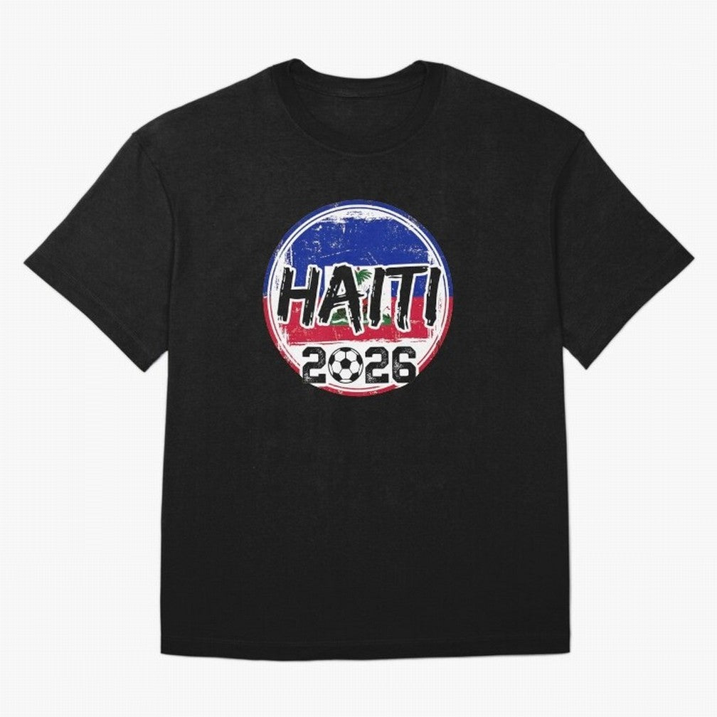 Haiti World Cup 2026 Soccer Fan Game Day T-Shirt_86605887 Oversized T-Shirt Show Support during FIFA World Cup 2026 USA Canada Mexico Spirit, Made for Brazil, Portugal and Argentina, CR7, Goal Celebration Energy, Supporter Heritage, Football Icons