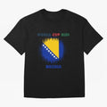 BOSNIA WORLD CUP 2026 Oversized T-Shirt Mark Global Football Passion for FIFA World Cup 2026 USA Canada Mexico, Inspired by Messi, Spain and Netherlands, Champion Mindset, Group Stage Buzz, Knockout Tension and Passionate Fan Culture; Perfect for