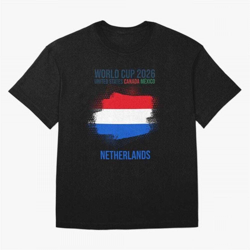 NETHERLANDS WORLD CUP 2026 Oversized T-Shirt Celebrate Supporters United by FIFA World Cup 2026 USA Canada Mexico Driven by CR7, Argentina and Brazil Energy, Stadium Memories, Football Loyalty, International Chants and Championship Tradition; Ideal