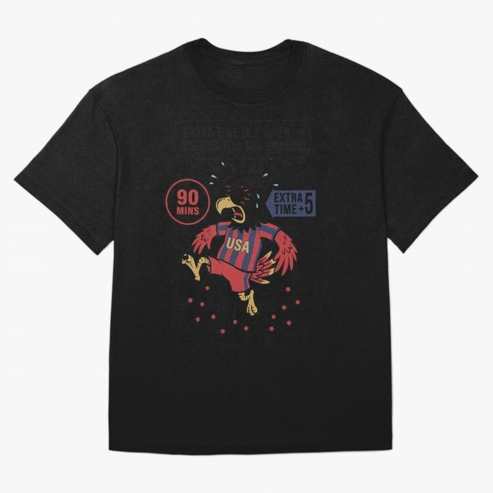 Extra Time ¡ª America Was Not Warned V1 Oversized T-Shirt Celebrate Football Heritage in the FIFA World Cup 2026 Journey through Mbappe and Neymar Highlights, Argentina Pride, Goal Celebration Energy, Supporter Heritage, Football Icons and