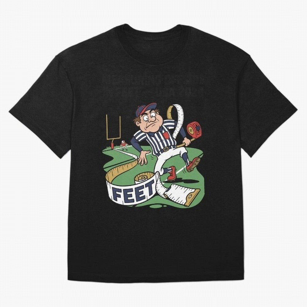 Measuring Offside in Feet ¡ª USA 2026 V2 Oversized T-Shirt Make Every Kick Count in FIFA World Cup 2026 Group Stage Filled with CR7 and Messi, Netherlands Energy, Football Festival Excitement, Trophy Ambitions, Country Rivalries and Star Player