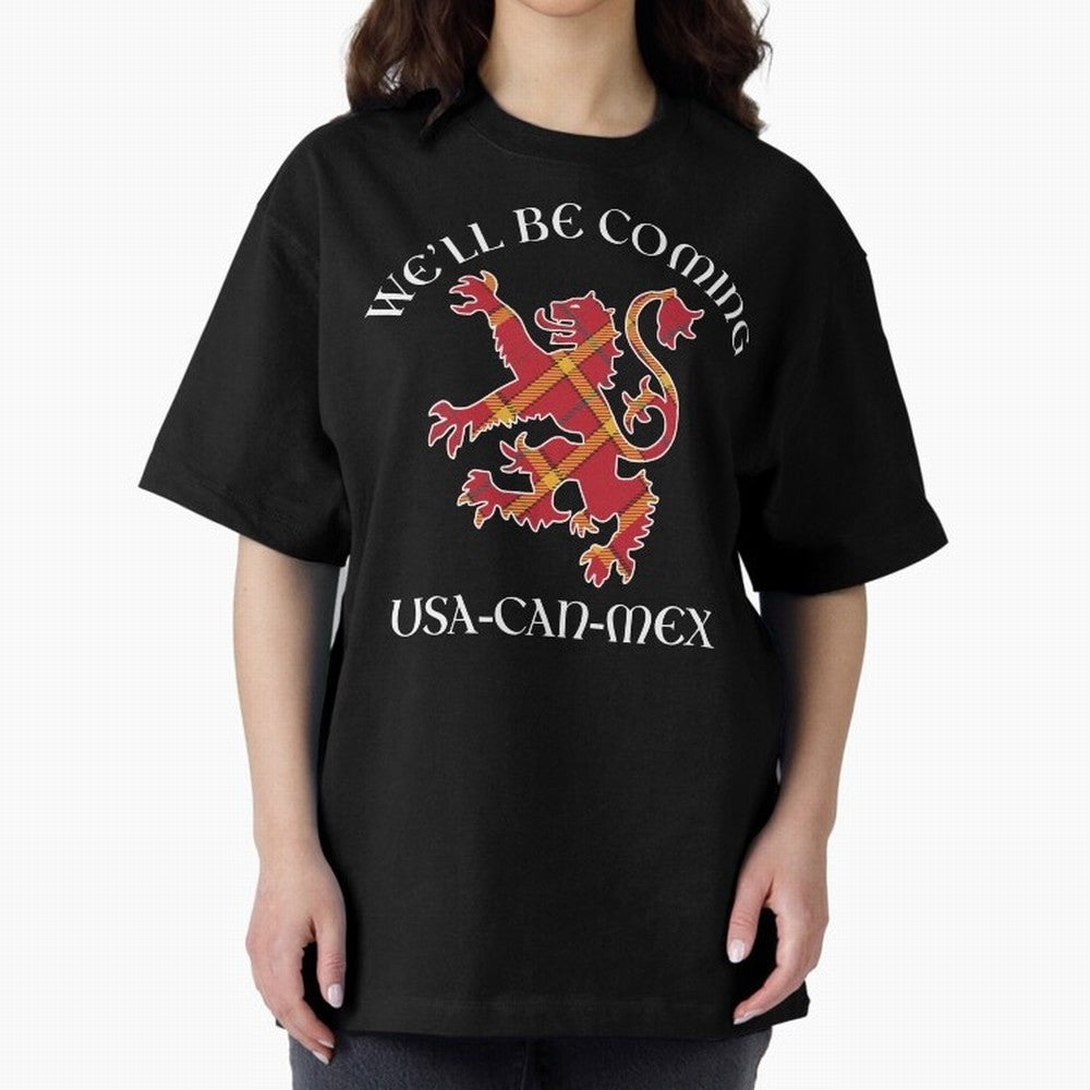 Scotland on Tour WC 2026 Oversized T-Shirt Represent the Passion of FIFA World Cup 2026 USA Canada Mexico Centered on Cristiano Ronaldo, Netherlands Energy, Retro Football Energy, Iconic Rivalries, Trophy Chase Drama and Stadium Atmosphere; Perfect