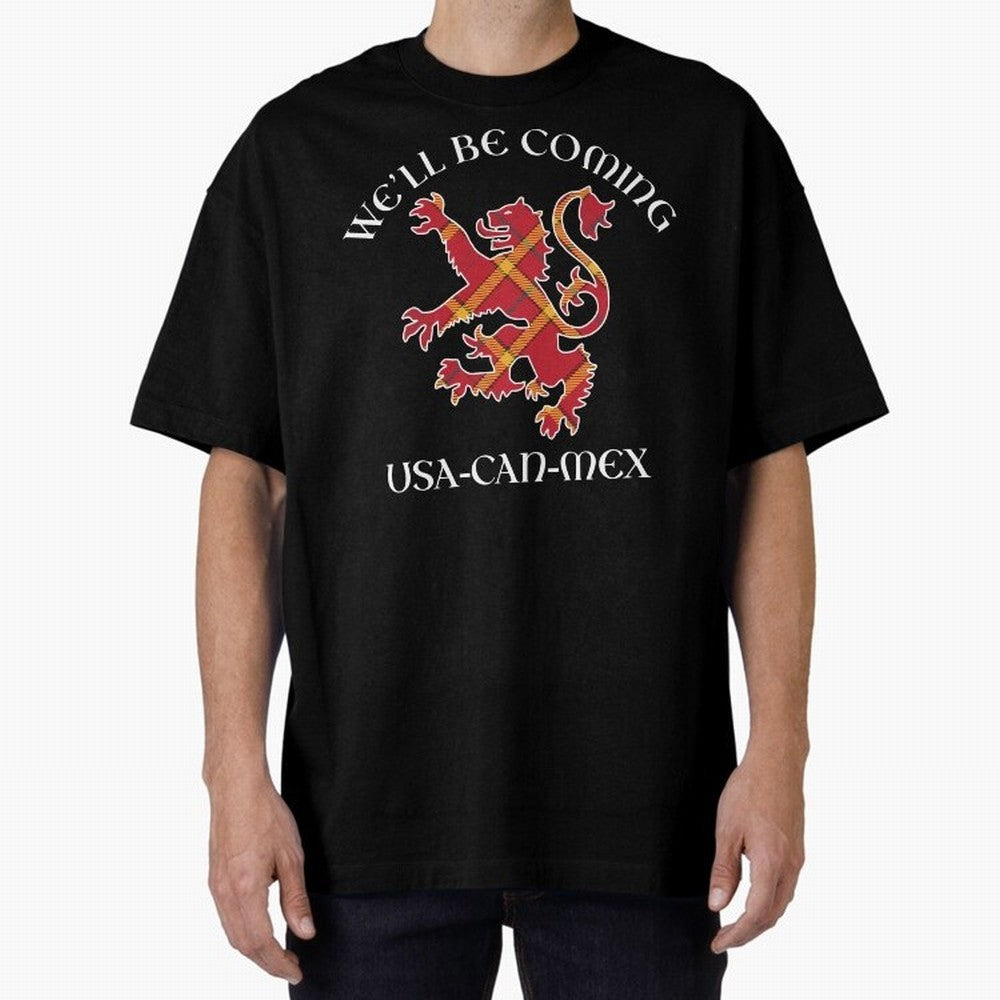 Scotland on Tour WC 2026 Oversized T-Shirt Represent the Passion of FIFA World Cup 2026 USA Canada Mexico Centered on Cristiano Ronaldo, Netherlands Energy, Retro Football Energy, Iconic Rivalries, Trophy Chase Drama and Stadium Atmosphere; Perfect