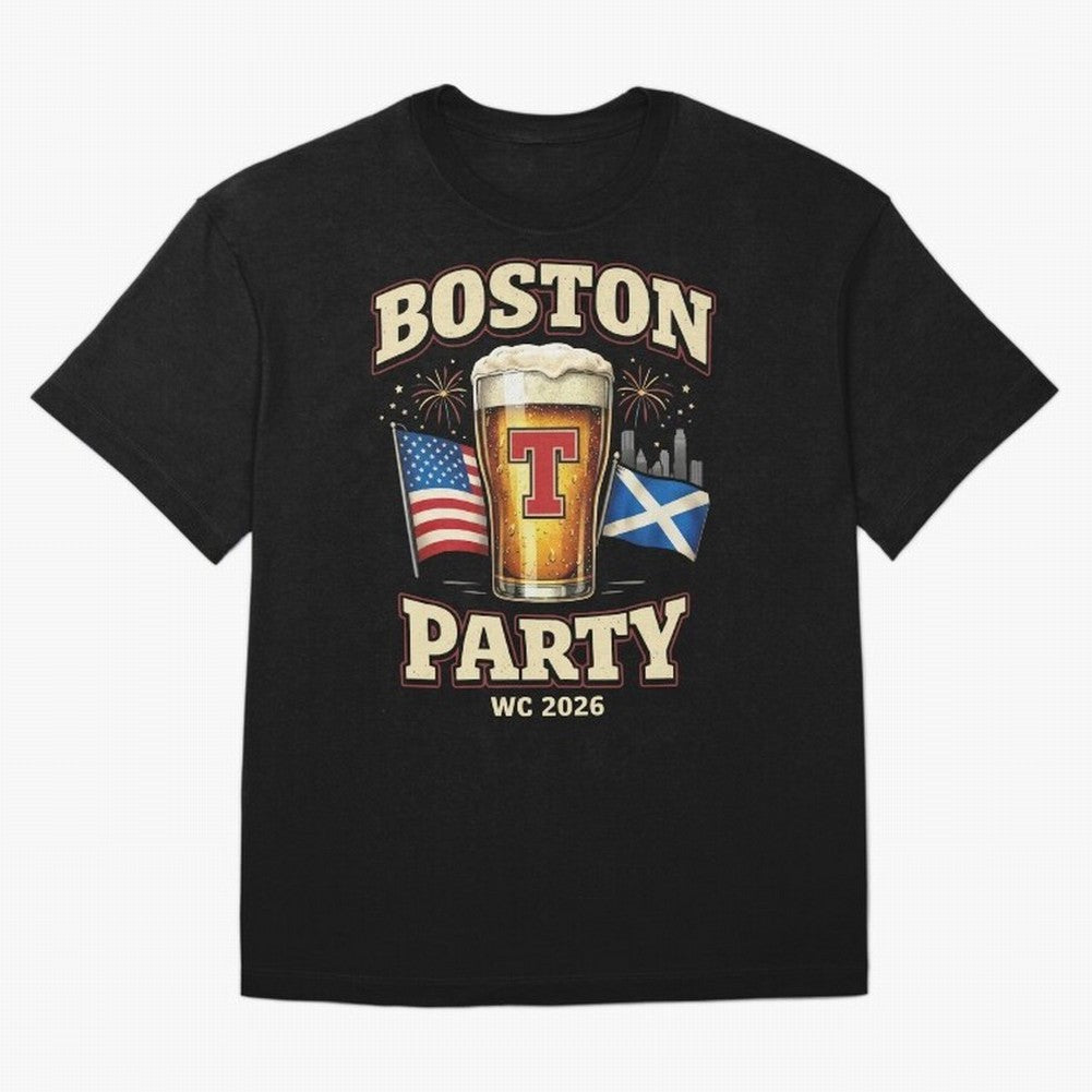 Boston T?Party Scotland Football WC 2026 Oversized T-Shirt Bring World Football Passion into Match Day Hype around FIFA World Cup 2026 Group Stage, Mbappe and Neymar, Spain, Fan Favorite Moments, National Team Passion, Big Match Drama and Soccer