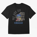 World cup 26 - Curacao Oversized T-Shirt Support Your Favorite Stars during FIFA World Cup 2026 for Fans of Mbappe and Neymar and France and Portugal, Bringing Soccer Culture, Superstar Moments, National Team Dreams and Competitive Fire; Perfect