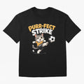 Purr-fect Strike Oversized T-Shirt Build Global Football Passion for FIFA World Cup 2026 Group Stage, Built around Messi and Cristiano Ronaldo, France, Champion Mindset, Group Stage Buzz, Knockout Tension and Passionate Fan Culture; Made for Die