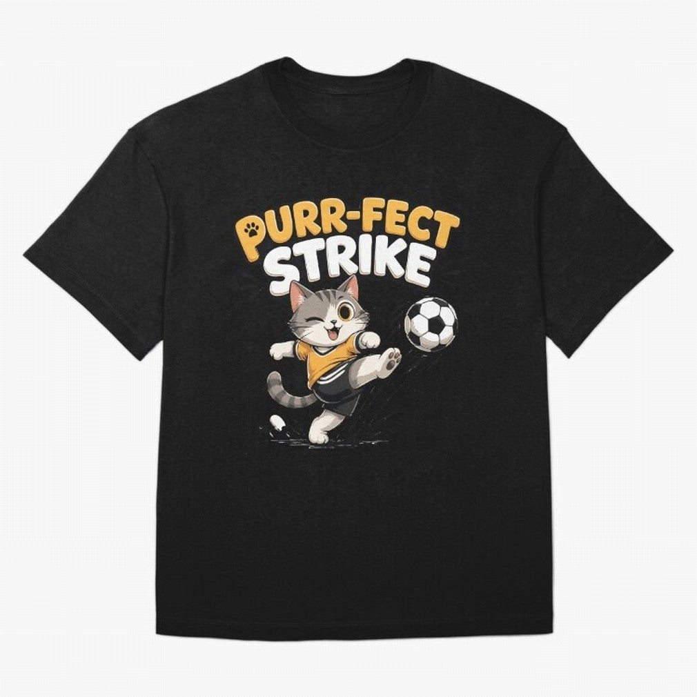 Purr-fect Strike Oversized T-Shirt Build Global Football Passion for FIFA World Cup 2026 Group Stage, Built around Messi and Cristiano Ronaldo, France, Champion Mindset, Group Stage Buzz, Knockout Tension and Passionate Fan Culture; Made for Die