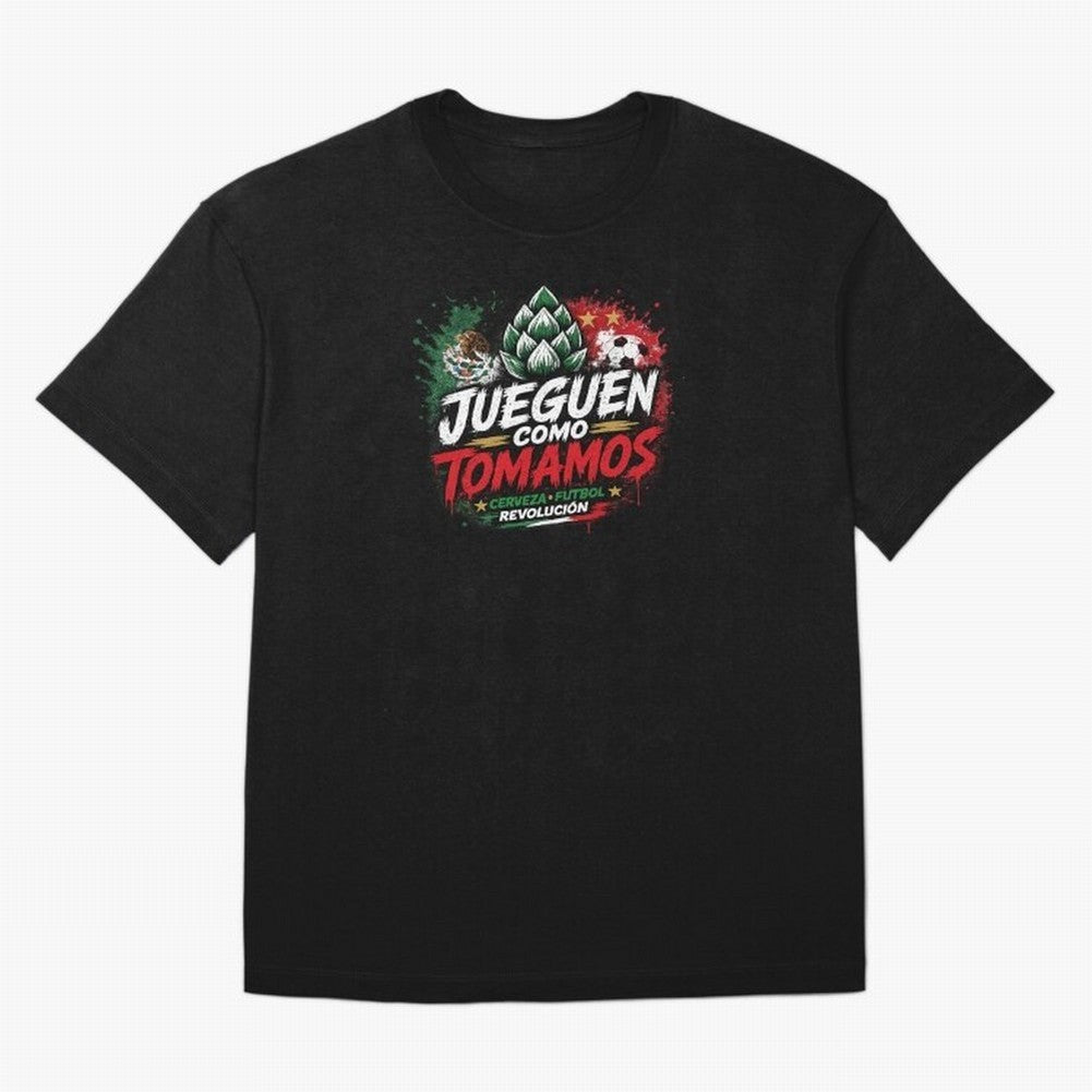 Jueguen Como Tomamos Futbol Cervecero Oversized T-Shirt Represent Football Lovers during Global Football Passion for FIFA World Cup 2026, Built around Mbappe, France and Portugal, Fan Favorite Moments, National Team Passion, Big Match Drama and