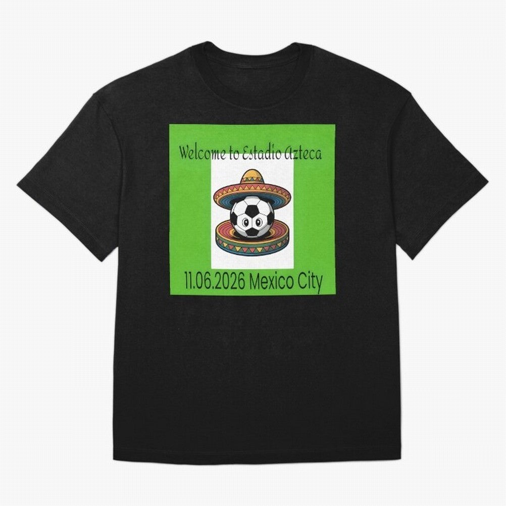 Welcome to Estadio Azteca Mexico City June 11, 2026 Oversized T-Shirt Show Fan Pride Across FIFA World Cup 2026 USA Canada Mexico Spirit, Driven by England, Messi, Supporter Pride, Iconic Celebrations, Legendary Names and Global Match Day Energy;