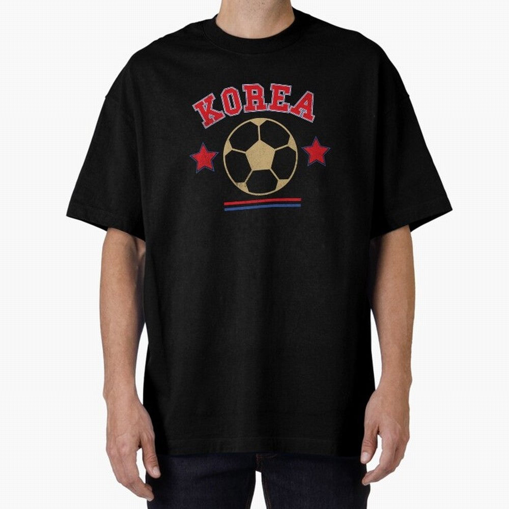 Korea 2026 ¡ª Vintage Soccer Tee Oversized T-Shirt Celebrate the Magic of FIFA World Cup 2026 Group Stage Capturing Messi, Portugal, Spain and Germany Energy, Worldwide Fan Energy, Dramatic Goals, Stadium Lights and Championship Celebrations; Ideal