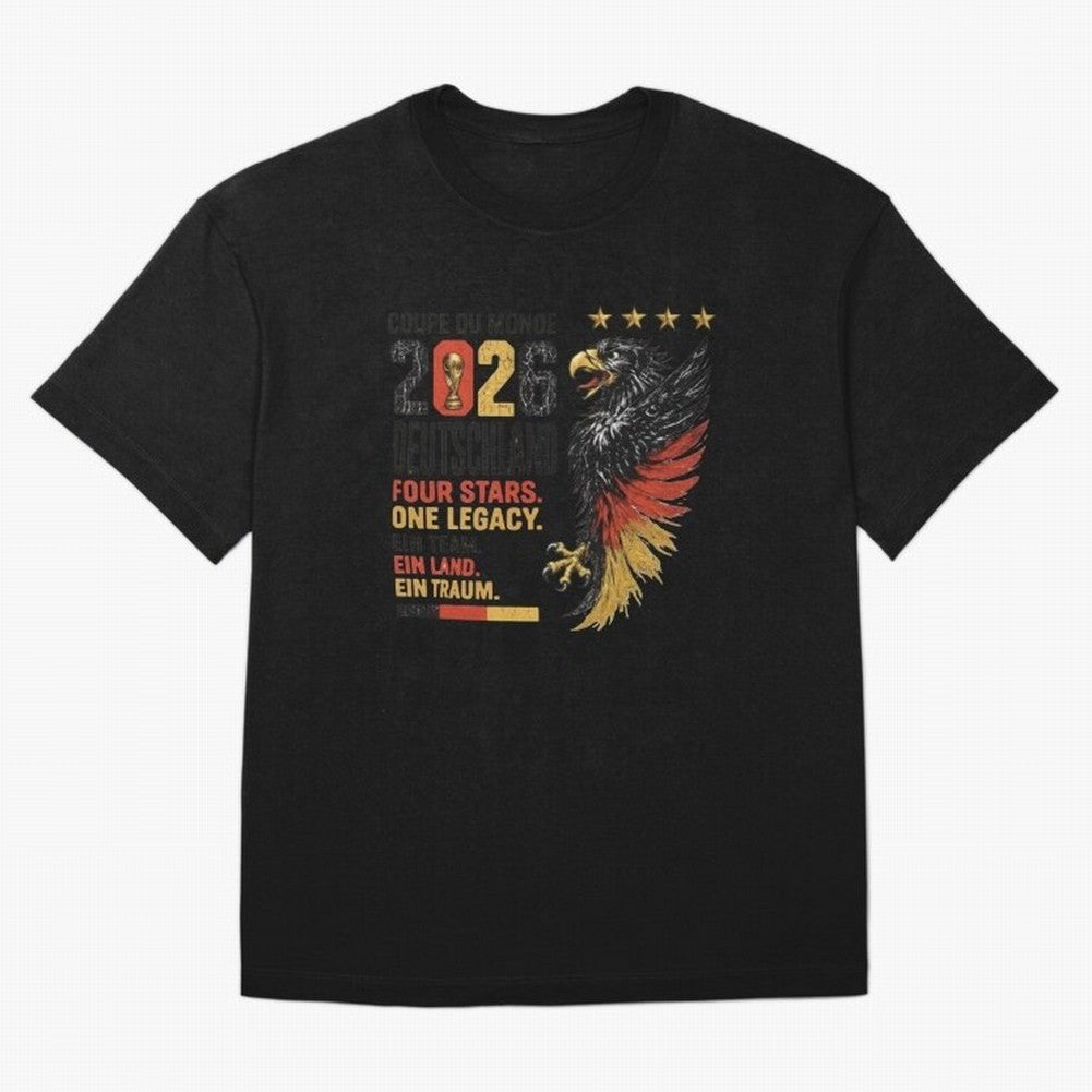 Germany Soccer World Cup 2026 Eagle Vintage Design Oversized T-Shirt Get Ready for Match Day Hype around FIFA World Cup 2026 USA Canada Mexico, Cristiano Ronaldo, Haaland and CR7, Portugal, Match Day Excitement, Supporter Culture, Golden Goals and