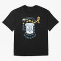 Argentina Football Champion World Cup 2026 - Gold Stars Watercolor Oversized T-Shirt Cheer through Every Moment of FIFA World Cup 2026 Group Stage for Fans of Cristiano Ronaldo, Haaland and CR7 and Spain, Bringing Stadium Memories, Football