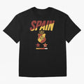 Spain Football World Cup 2026 - La Roja Stars Loading Oversized T-Shirt Feel the Roar of FIFA World Cup 2026 Spirit, Celebrating Spain and Netherlands, Mbappe, Football Passion, Legendary Performances, Festival Vibes and Supporter Community; Made