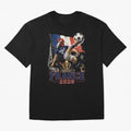France Football World Cup 2026 Retro Rooster Kick - Les Bleus Oversized T-Shirt Celebrate Golden Goal Energy in FIFA World Cup 2026 Group Stage for Fans of Messi and France and Portugal, Bringing Sports Nostalgia, International Competition, Famous