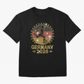 Germany Soccer World Cup 2026 Glitter Style Fan Art Oversized T-Shirt Turn Football Passion into FIFA World Cup 2026 Group Stage Spirit, Inspired by Argentina, CR7 and Messi, Match Day Excitement, Supporter Culture, Golden Goals and Global Football