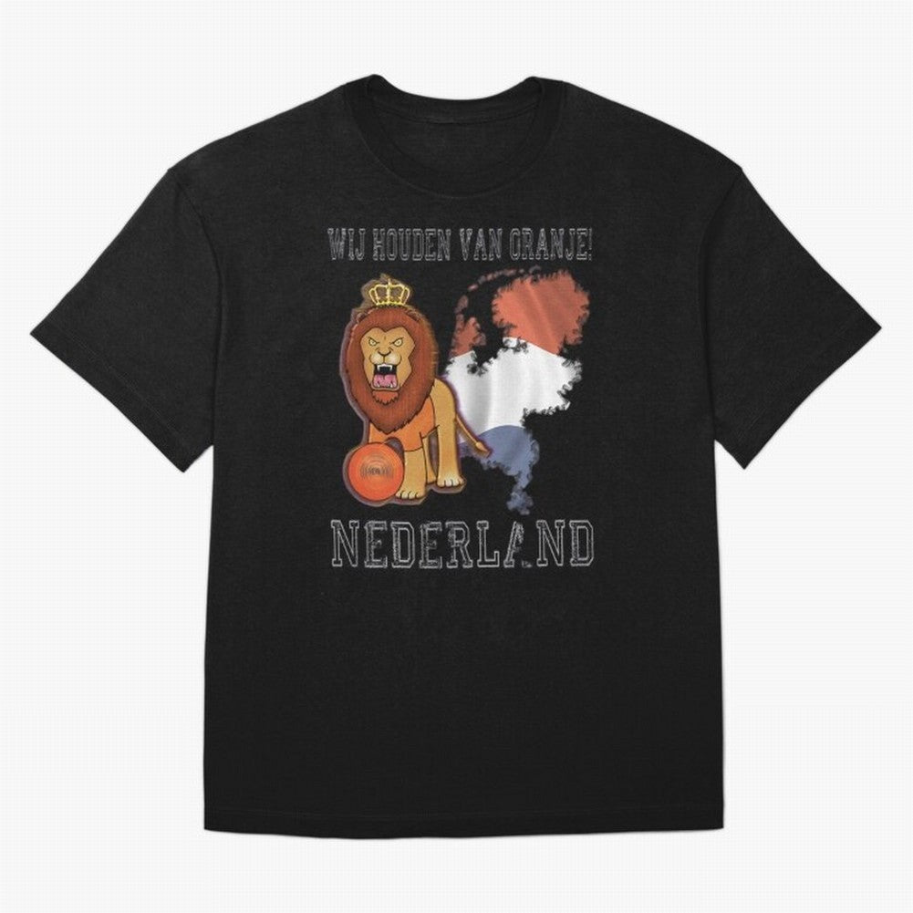 Dutch Pride Lion - Netherlands Football Fans Oranje Oversized T-Shirt Unlock the FIFA World Cup 2026 Group Stage Journey through CR7 Highlights, England and Germany Pride, Champion Mindset, Group Stage Buzz, Knockout Tension and Passionate Fan