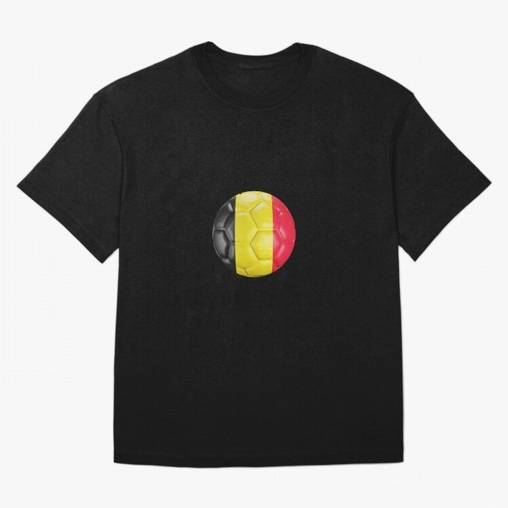 Belgium Football Ball Oversized T-Shirt Relive Legendary Nights from FIFA World Cup 2026 USA Canada Mexico with Messi, CR7 and Mbappe, Netherlands Energy, Match Day Excitement, Supporter Culture, Golden Goals and Global Football Passion; Ideal for