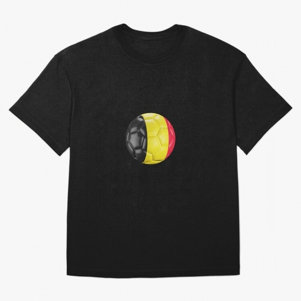 Belgium Football Oversized T-Shirt Join the Countdown to FIFA World Cup 2026 USA Canada Mexico with Neymar, Haaland and Cristiano Ronaldo, Brazil, Portugal and Argentina Energy, Classic Soccer Heritage, Championship Pressure, Fan Loyalty and