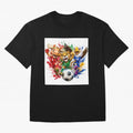 World Football Mascots ¨C Ultimate Soccer Fan Cartoon Design Oversized T-Shirt Mark Match Day Hype around FIFA World Cup 2026 Group Stage, Messi, Brazil, Game Day Rituals, Football Legends, Country Pride and the Road to the Final; Created for Match