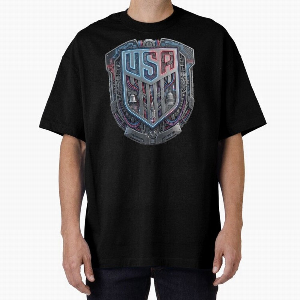 United States Great Seal - American Pride Oversized T-Shirt Celebrate the Stars of Global Football Passion for FIFA World Cup 2026, Filled with Neymar, Haaland and Cristiano Ronaldo, England and Germany, Champion Mindset, Group Stage Buzz, Knockout