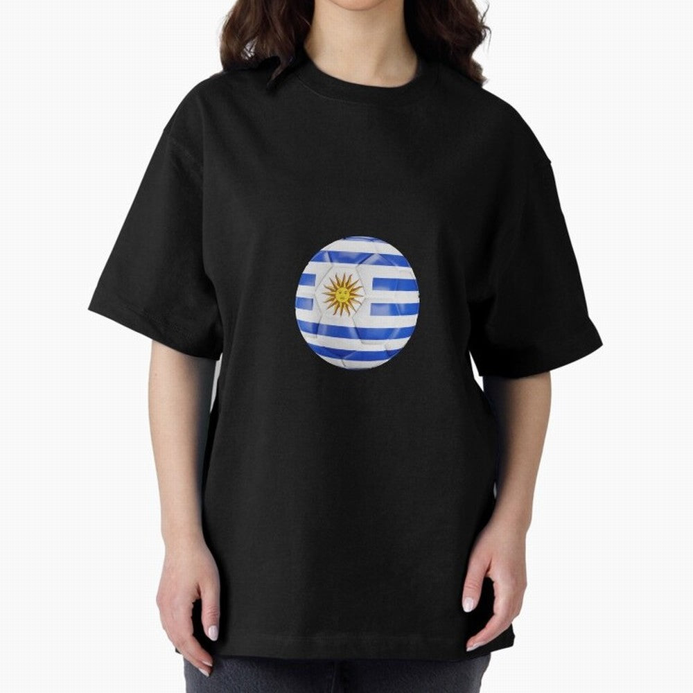 Uruguay Football Oversized T-Shirt Carry National Pride through Match Day Hype around FIFA World Cup 2026 USA Canada Mexico, Neymar, Netherlands, Sports Nostalgia, International Competition, Famous Players and Unforgettable Victories; Ideal for