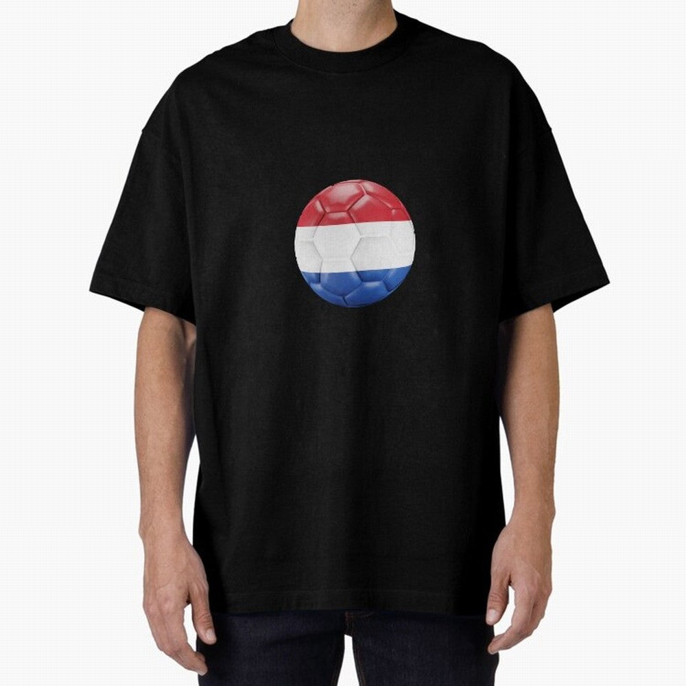 Netherlands Oversized T-Shirt Bring a Vintage Feel to FIFA World Cup 2026 USA Canada Mexico for Fans of CR7 and Messi and Argentina, Bringing Goal Celebration Energy, Supporter Heritage, Football Icons and Worldwide Tournament Joy; Great for